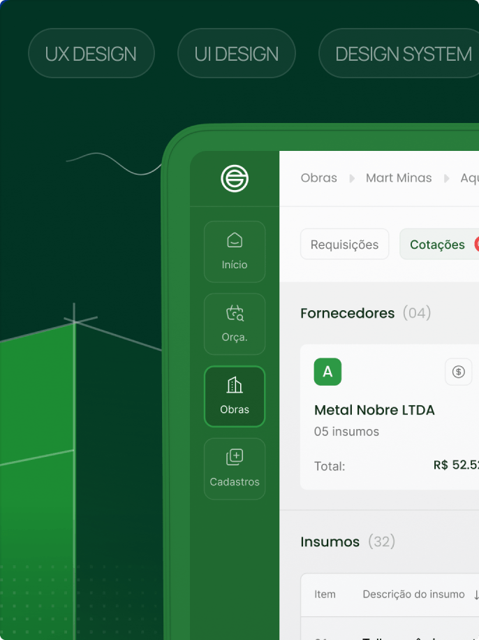 Como transformamos centenas de planilhas soltas em um único painel de controle de obra